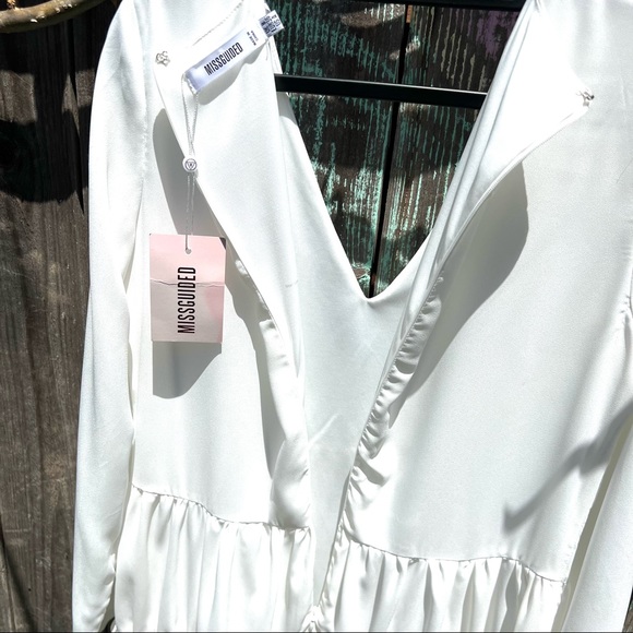 NWT Missguided Tiered Smock Dress - Picture 5 of 6